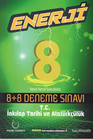 8.Sınıf Enerji 8+8 Deneme Sınavı T.C İnkılap Tarihi ve Atatürkçülük kapak görseli